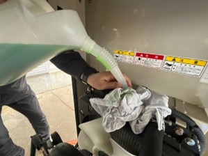 冷却水の張り込み